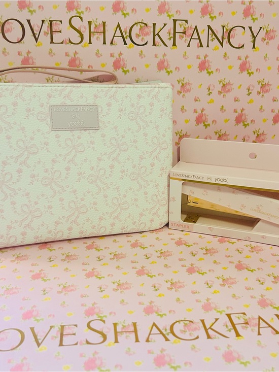 LoveShackFancy Handbags - LoveShackFancy Accessory Pouch and stapler set NWT